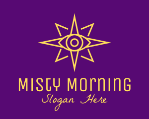 Yellow Mystic Eye Star logo design