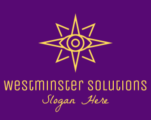 Yellow Mystic Eye Star logo design