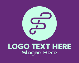 Stream - Music Streaming App Letter S logo design