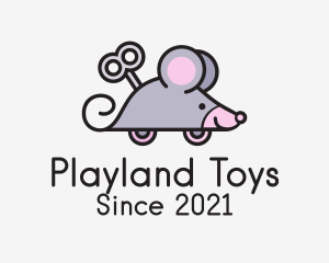 Toy - Mechanical Mouse Toy logo design