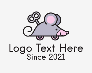 Toy Shop - Mechanical Mouse Toy logo design