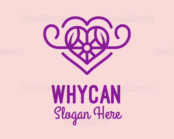 Purple Jewel Heart Logo