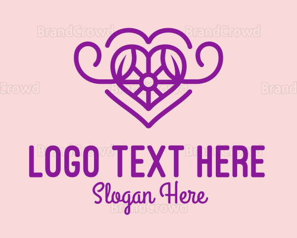 Purple Jewel Heart Logo