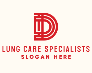 Oriental Hotel Letter D logo design