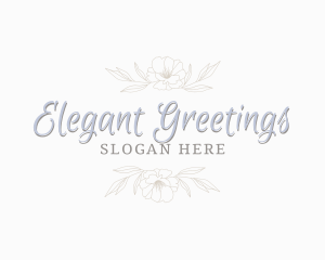 Premium Elegant Script logo design
