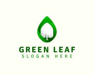 Garden Shovel Leaf logo design