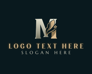 Jeweler - Elegant Floral Letter M logo design