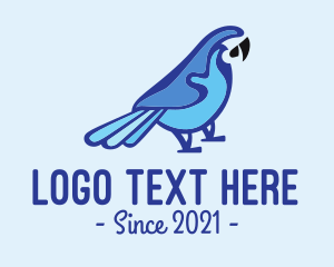 Bird - Blue Parrot Animal Rescue logo design