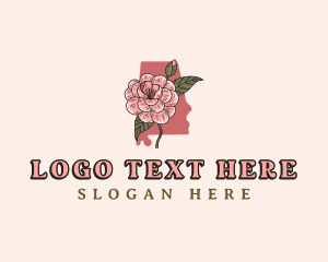 Blossom - Camellia Flower Alabama logo design