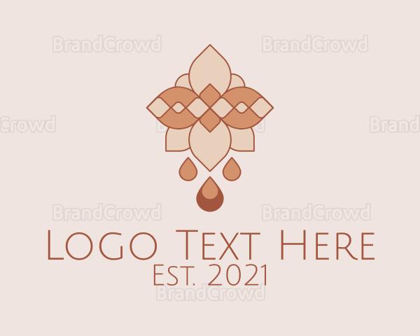 Boho Pattern Candle Logo