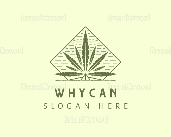 Organic Marijuana Leaf Logo