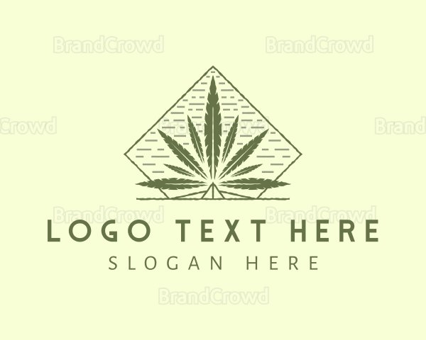 Organic Marijuana Leaf Logo