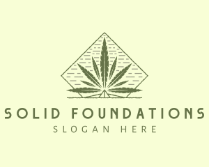 Organic Marijuana Leaf Logo