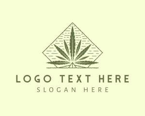 Organic Marijuana Leaf Logo