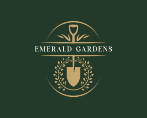 Shovel Garden Landscaper logo design