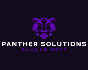 Panther - Fierce Panther Feline logo design