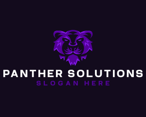 Fierce Panther Feline logo design