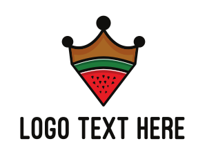 Food - Royal Watermelon Crown logo design