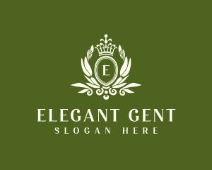 Elegant Regal Wreath logo design