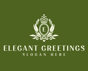 Elegant Regal Wreath logo design