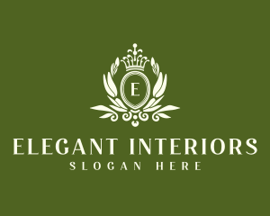 Elegant Regal Wreath logo design