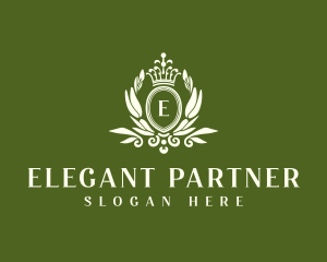 Elegant Regal Wreath logo design