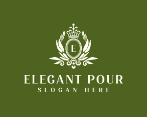 Elegant Regal Wreath logo design