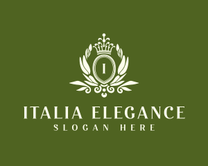 Elegant Regal Wreath logo design