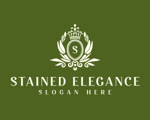 Elegant Regal Wreath logo design