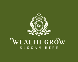 Elegant Regal Wreath logo design