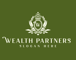 Elegant Regal Wreath logo design