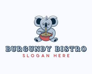 Koala Noodle Bowl  logo design