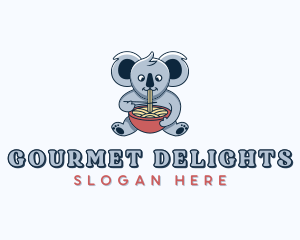 Koala Noodle Bowl  logo design