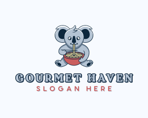 Koala Noodle Bowl  logo design