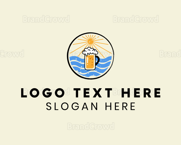 Beach Summer Beer Logo
