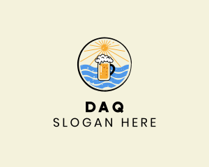 Pub - Beach Summer Beer logo design