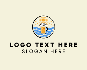 Mug - Beach Summer Beer logo design