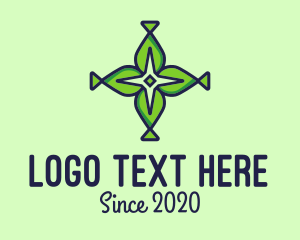 Ecology - Natural Cross & Star logo design