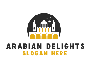 Arabian Nights Castle logo design