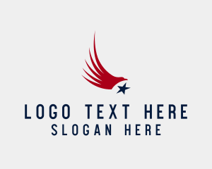 Fourth Of July - National American Eagle logo design