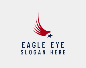 National American Eagle logo design