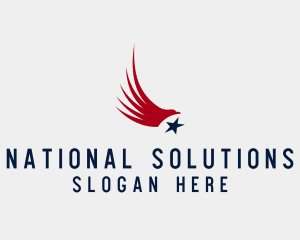National - National American Eagle logo design