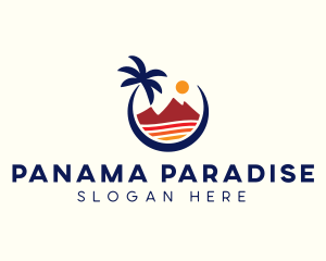 Beach Island Resort logo design