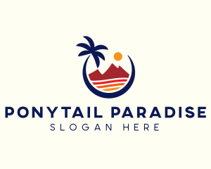 Beach Island Resort logo design