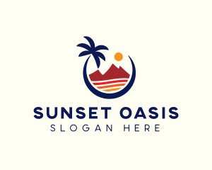 Beach Island Resort logo design