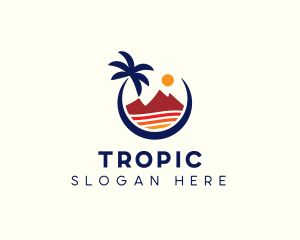 Beach Island Resort logo design