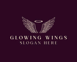 Angel Wings Halo logo design