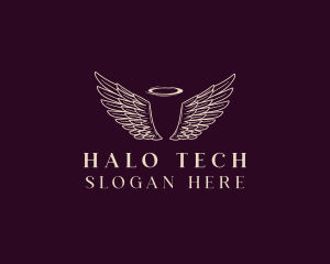 Halo - Angel Wings Halo logo design