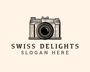 Retro Camera Photography logo design