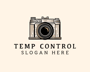 Retro Camera Photography logo design